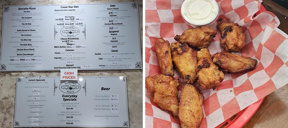 Goodfella's Pizzeria Menu
