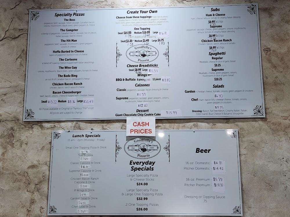 Goodfella's Pizzeria Menu image 1