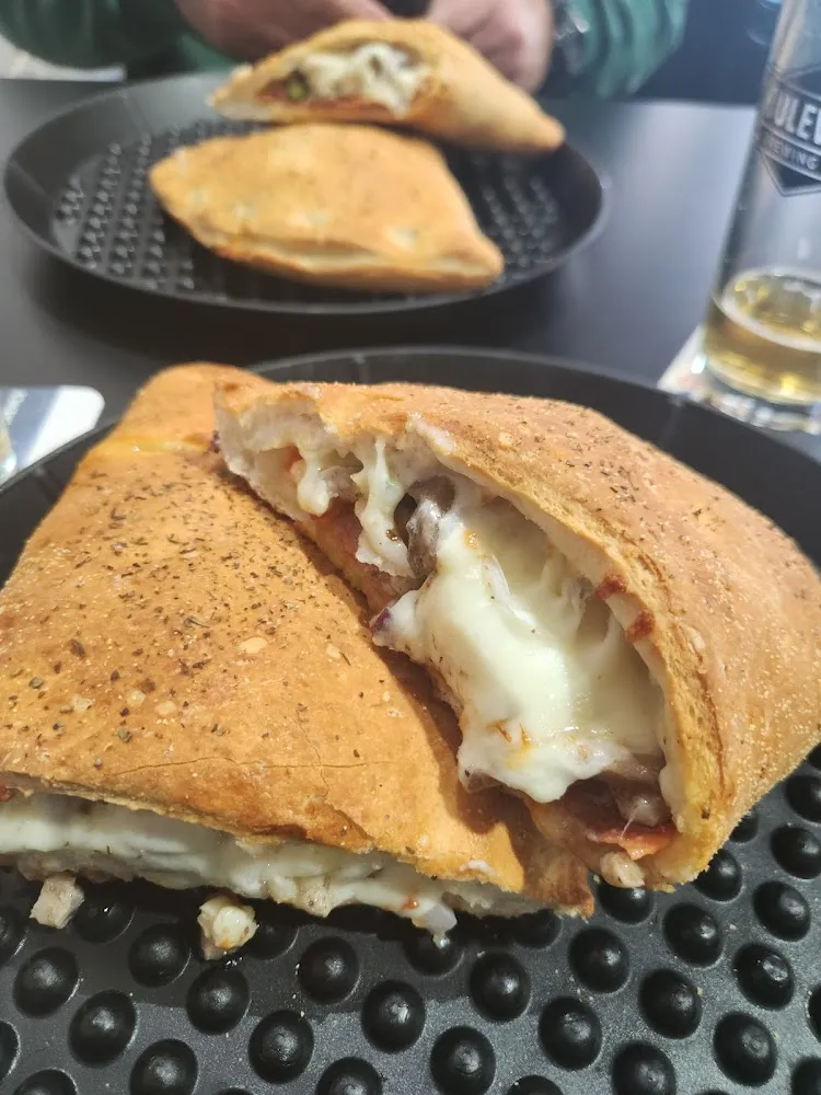 Supreme Calzone & a Drink